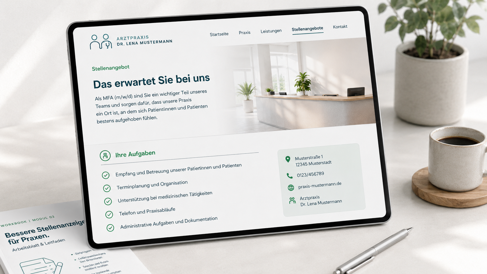 Einblick in das Premium-Modul Stellenanzeigen